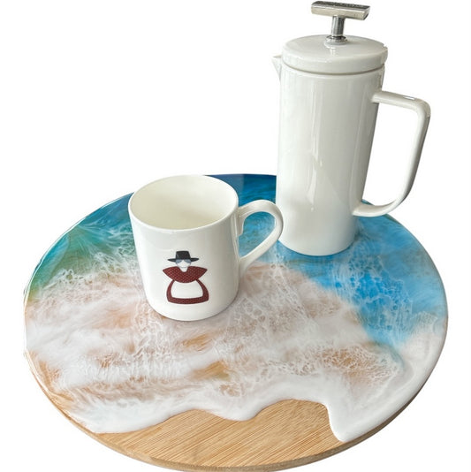 Coastal Resin Lazy Susan
