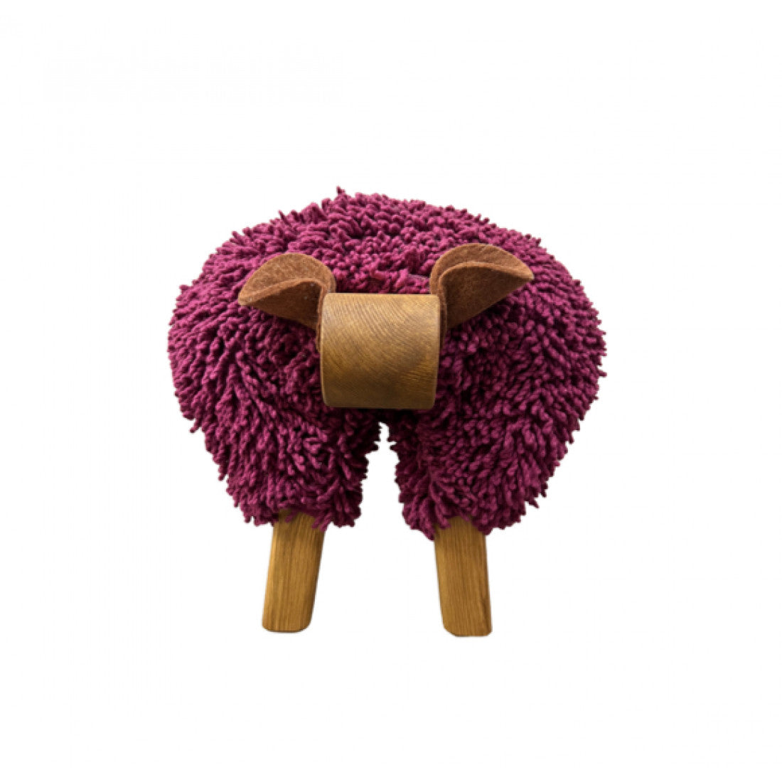 Plum Sheep Foot Stool