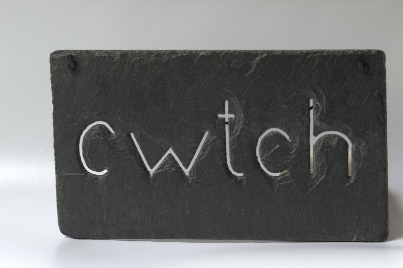 Cwtch Slate Sign