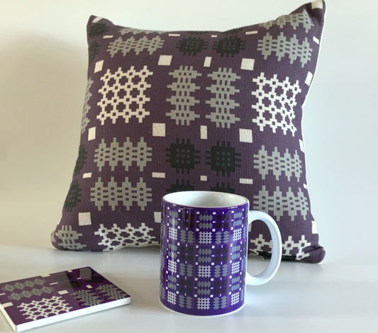 Welsh Tapestry Mugs & Coaster Set