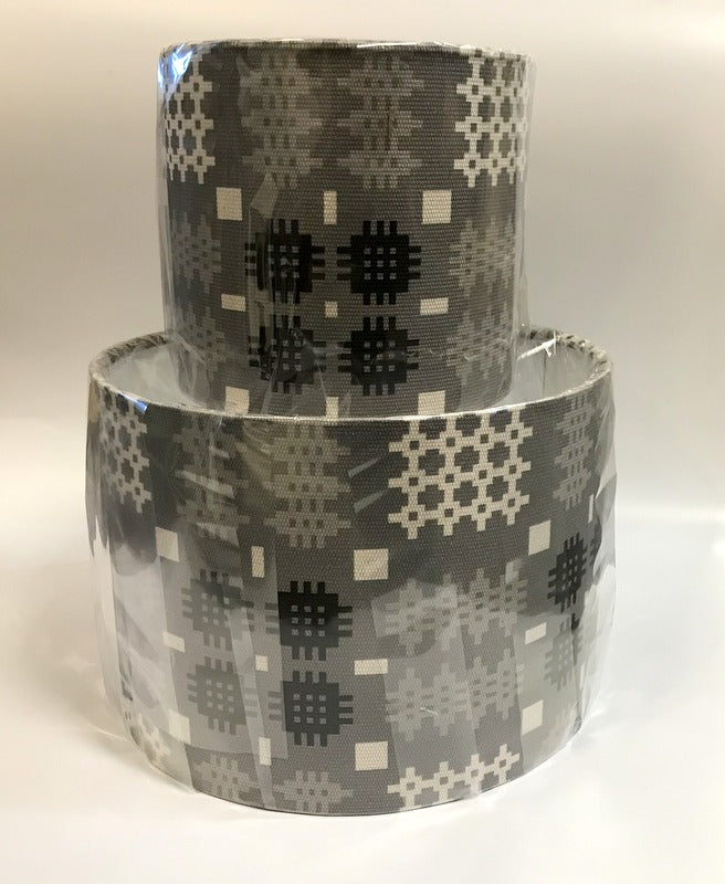 Medium Grey Welsh Tapestry Design Lamp Shade