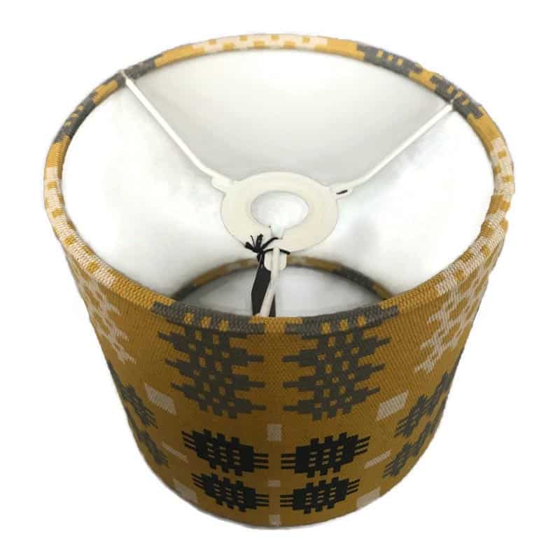Mustard Welsh Tapestry Print Lamp Shade