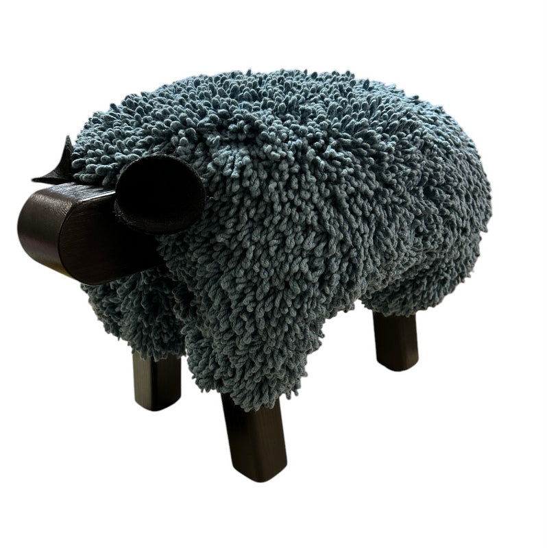 Ewemoo Light Blue Sheep Foot Stool