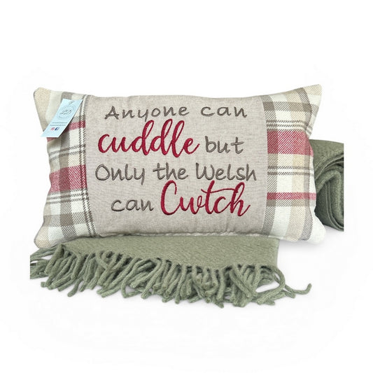 Welsh Tapestry Anyone Can Cuddle Cushion