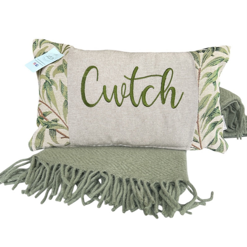 Green Cwtch Long Cushion