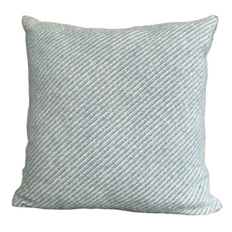 Duck Egg Blue Wool Cushion