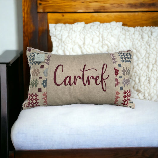 Welsh Blanket Cartref Cushion