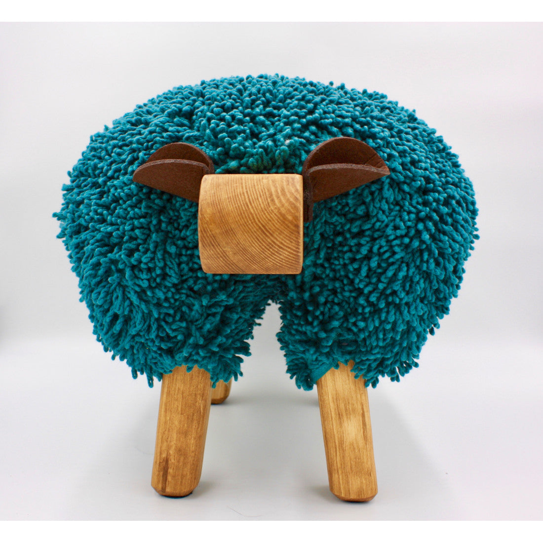 Teal Ewmoo Sheep Foot Stool