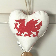 Load image into Gallery viewer, Welsh Dragon Hanging Heart
