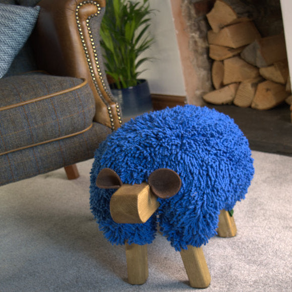 Brown Ewemoo Bull Footstool