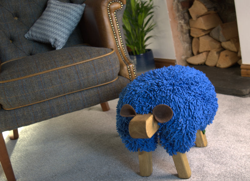 Ivory Ewemoo Sheep Foot Stool