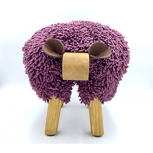 Crushed Berry Ewemoo Sheep Foot Stool