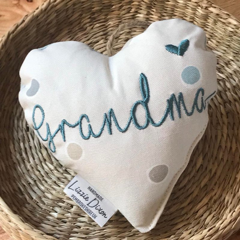 Grandma Hanging Heart Cushion