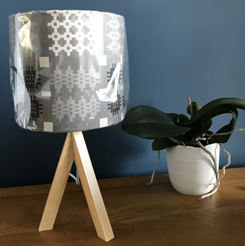 Grey Welsh Tapestry Design Lamp Shade