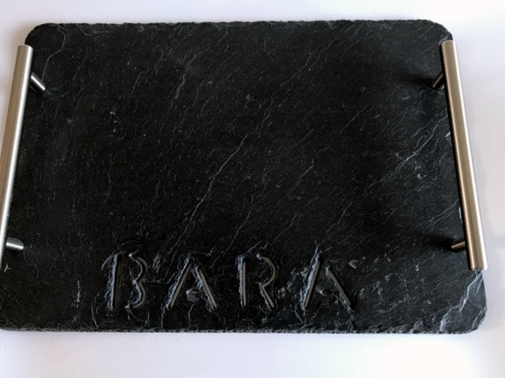 Hand Cut Bara Slate Tray-Bread Slate Tray