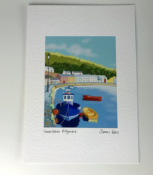 Lower Town Fishguard Greeting Card