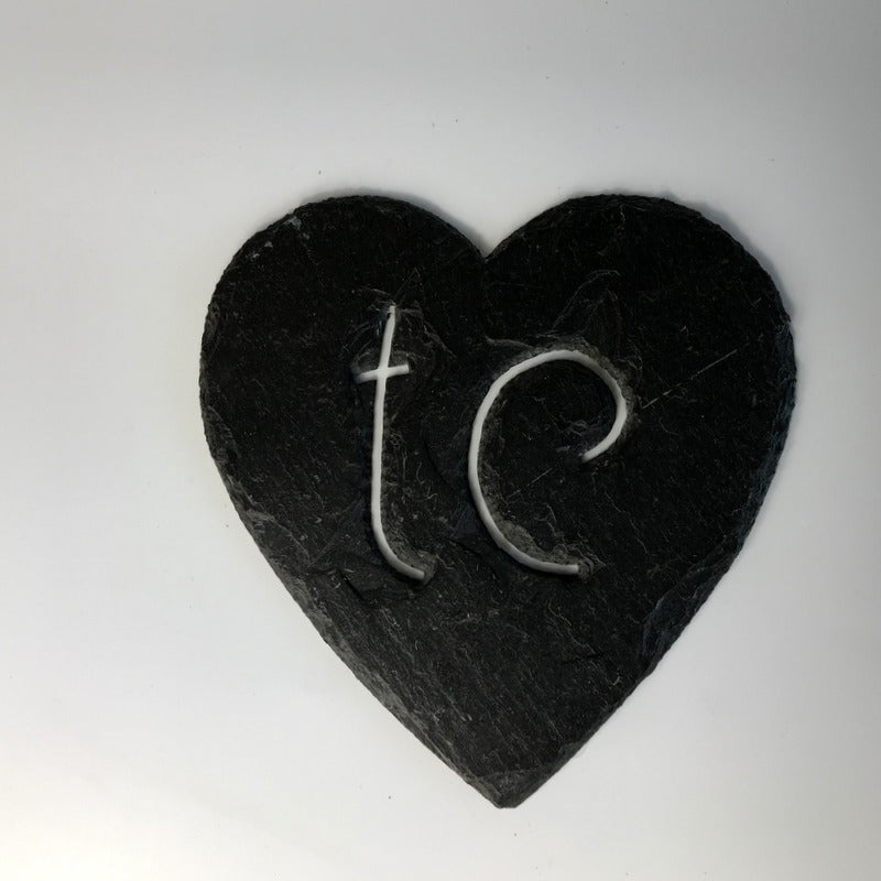 Large Heart Te Slate Coaster