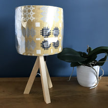 Load image into Gallery viewer, Mustard Welsh Tapestry Print Lamp Shade

