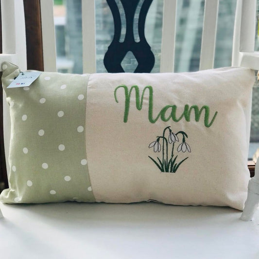 Snowdrop Mam Cushion