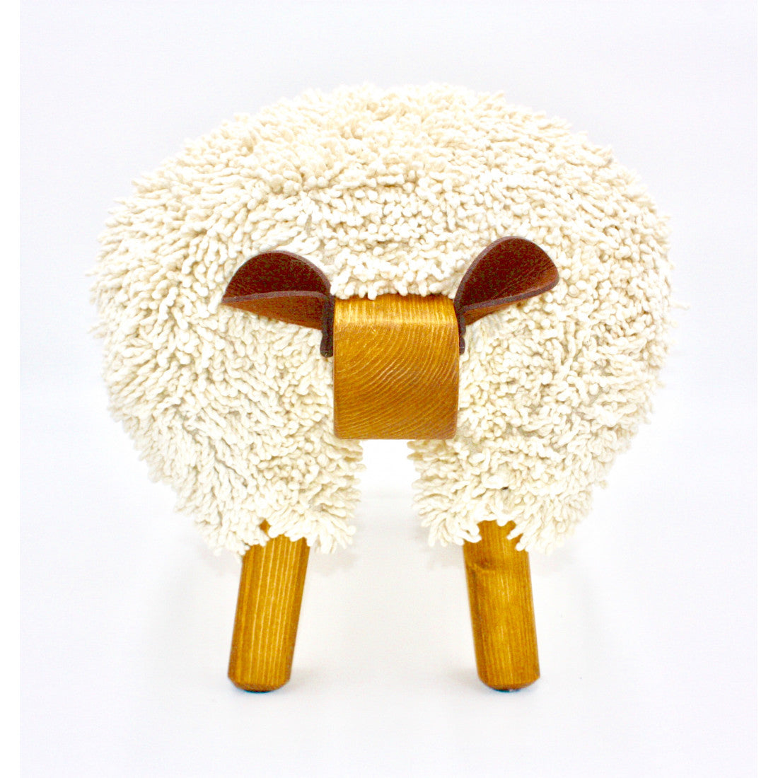 Ivory Ewemoo Sheep Foot Stool